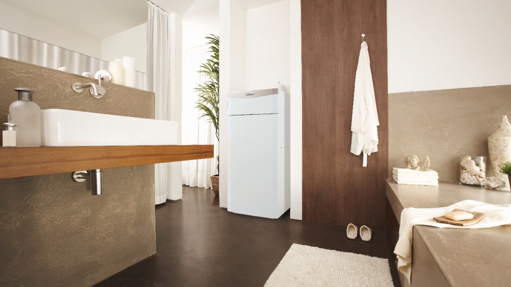 ecoCOMPACT en un cuarto de baño