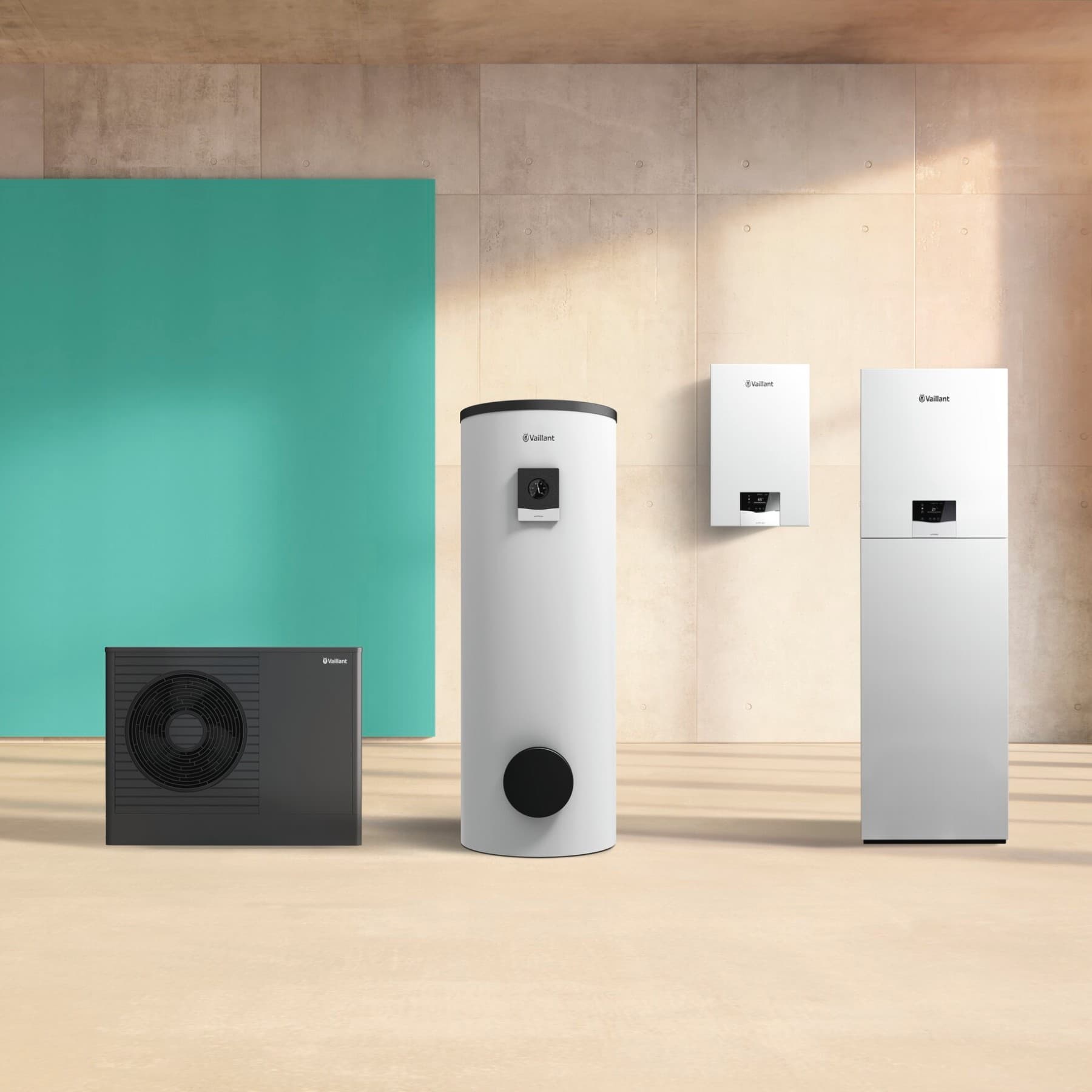 Productos Vaillant en fila