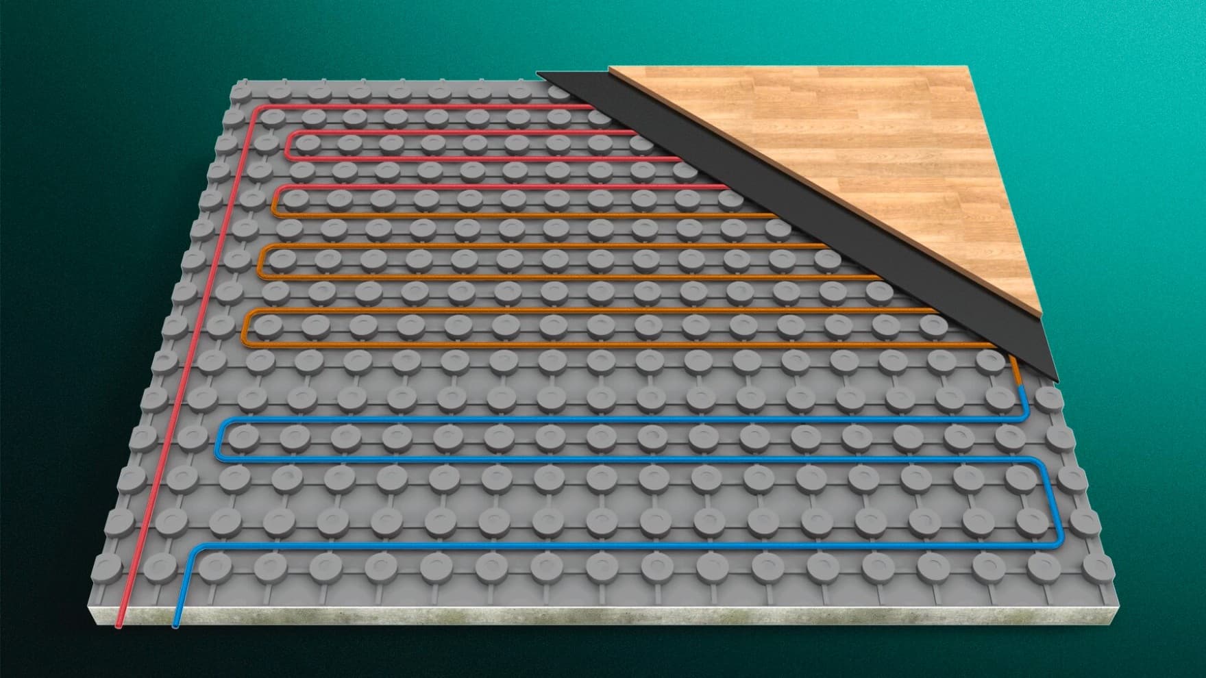 Calefacción por suelo radiante modular