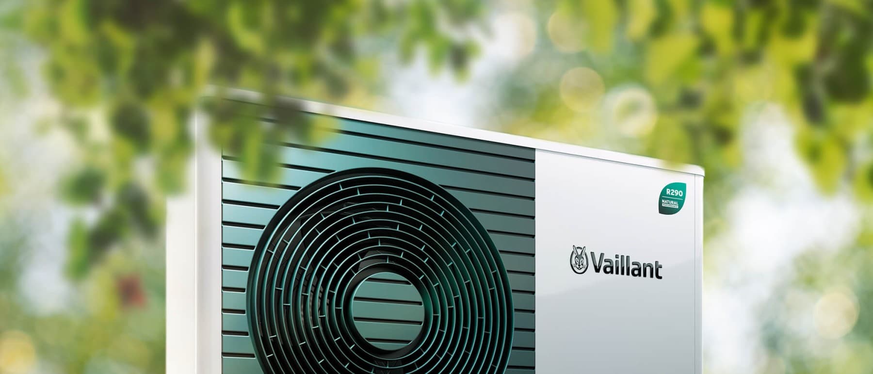 Bomba de calor Vaillant con R290 leaf