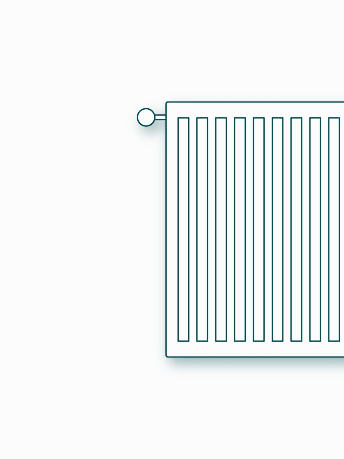 Boceto de un radiador compacto de placa
