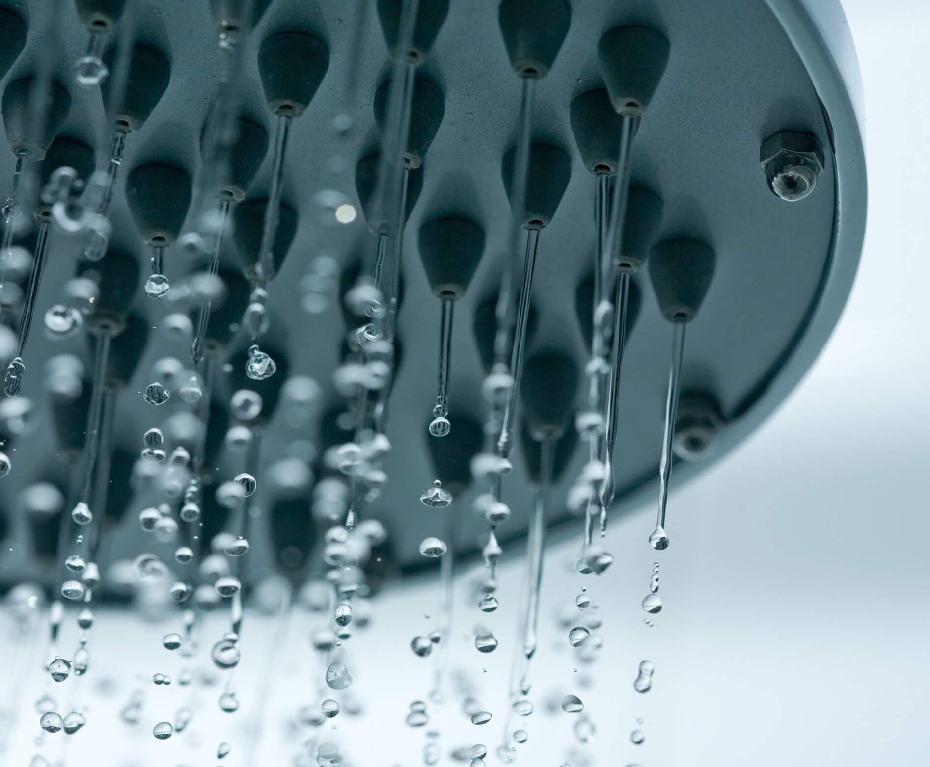 water coming out of a shower head